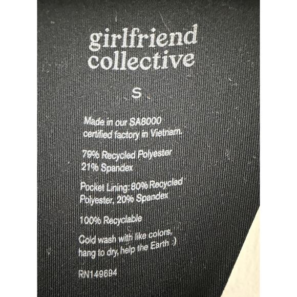 Girlfriend Collective Paloma Athletic Dress with Shorts Black size Small - Picture 5 of 7